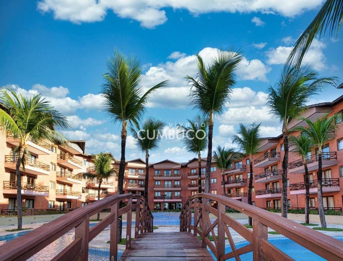 [Kariri 215] 46m², pé na areia, varanda vista mar! Cumbuco Exterior foto
