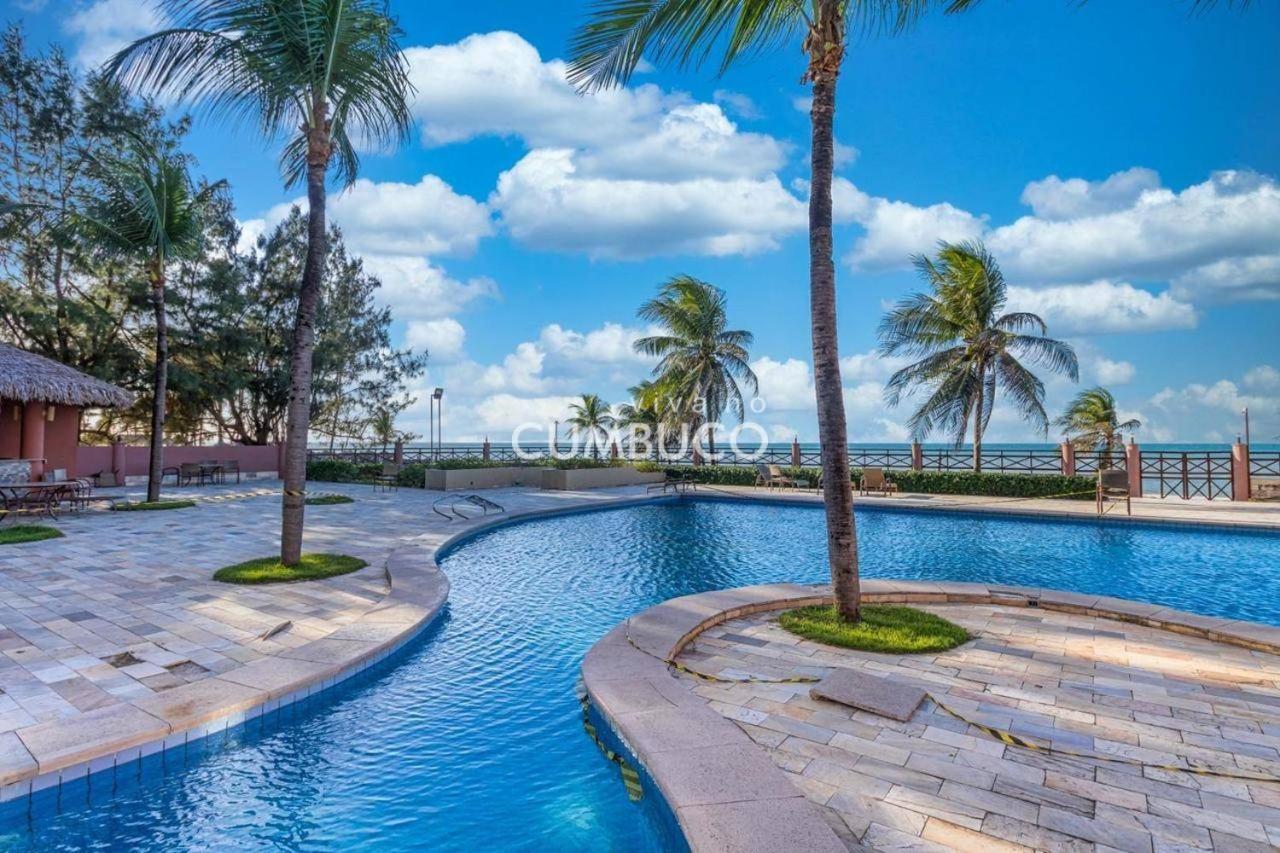 [Kariri 215] 46m², pé na areia, varanda vista mar! Cumbuco Exterior foto