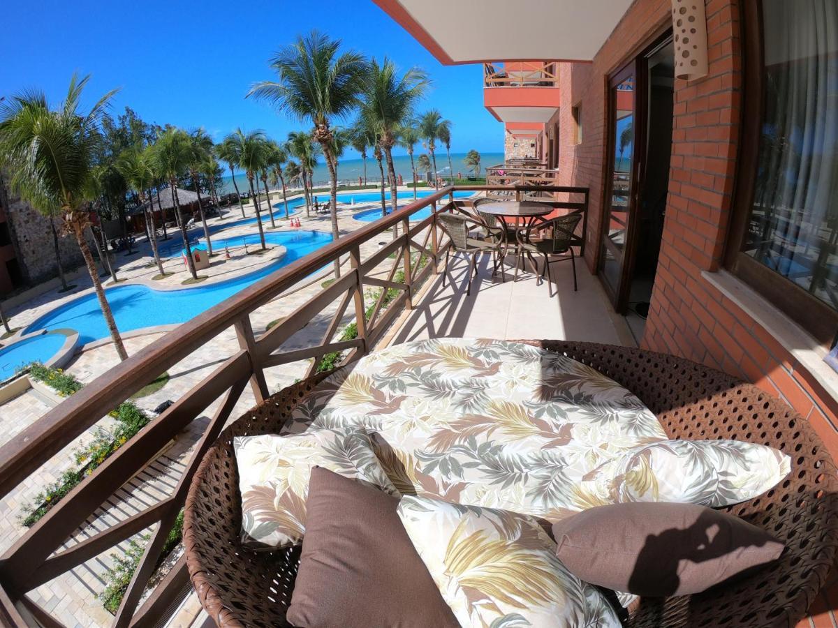 [Kariri 215] 46m², pé na areia, varanda vista mar! Cumbuco Exterior foto
